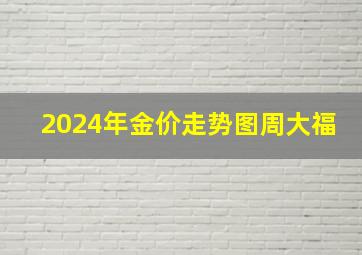 2024年金价走势图周大福