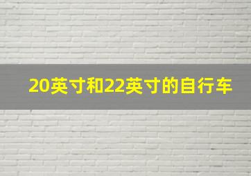 20英寸和22英寸的自行车