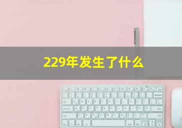 229年发生了什么