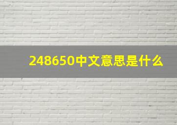 248650中文意思是什么