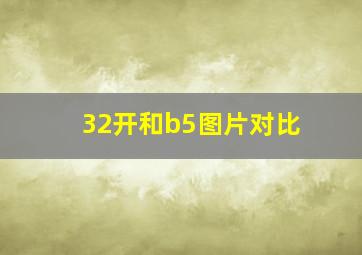 32开和b5图片对比