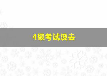 4级考试没去