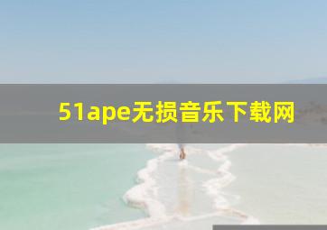 51ape无损音乐下载网