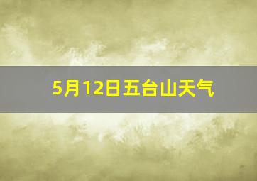 5月12日五台山天气