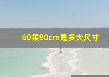 60乘90cm是多大尺寸