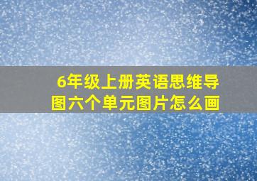 6年级上册英语思维导图六个单元图片怎么画