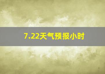 7.22天气预报小时