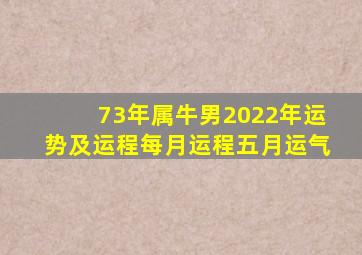 73年属牛男2022年运势及运程每月运程五月运气