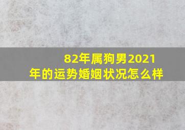 82年属狗男2021年的运势婚姻状况怎么样