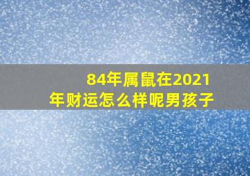 84年属鼠在2021年财运怎么样呢男孩子