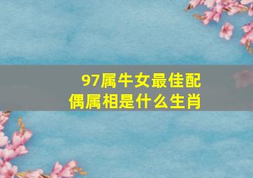 97属牛女最佳配偶属相是什么生肖