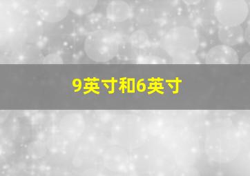 9英寸和6英寸