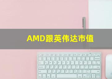 AMD跟英伟达市值