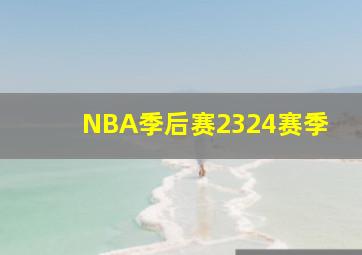 NBA季后赛2324赛季