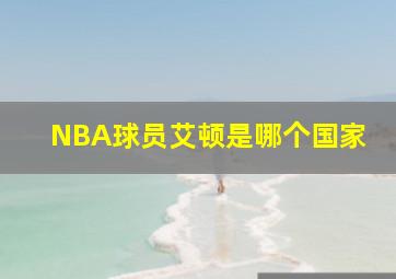 NBA球员艾顿是哪个国家