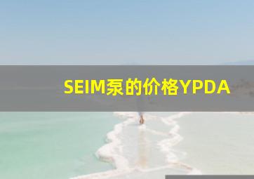 SEIM泵的价格YPDA