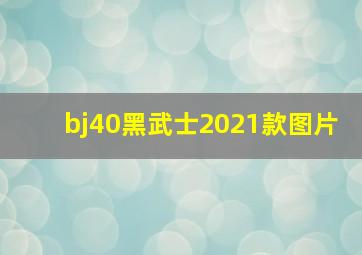 bj40黑武士2021款图片