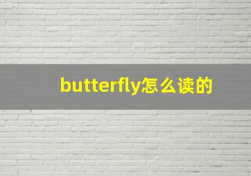 butterfly怎么读的