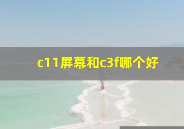 c11屏幕和c3f哪个好