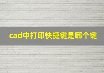 cad中打印快捷键是哪个键