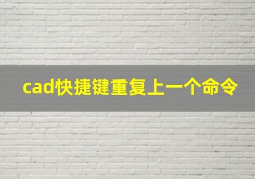 cad快捷键重复上一个命令