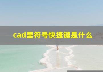 cad里符号快捷键是什么