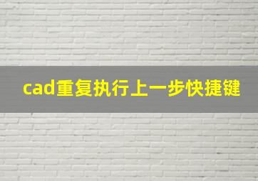 cad重复执行上一步快捷键