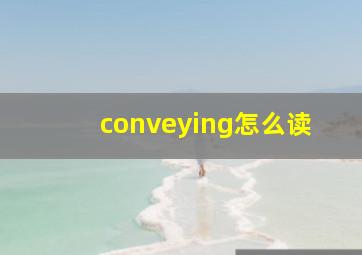 conveying怎么读