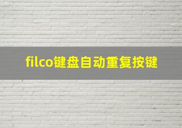 filco键盘自动重复按键