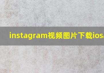 instagram视频图片下载iosapp