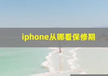 iphone从哪看保修期