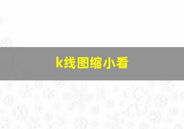 k线图缩小看