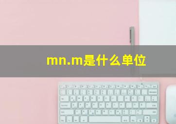 mn.m是什么单位