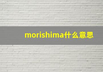 morishima什么意思