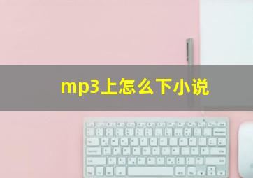 mp3上怎么下小说