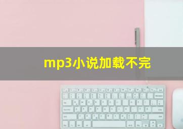 mp3小说加载不完