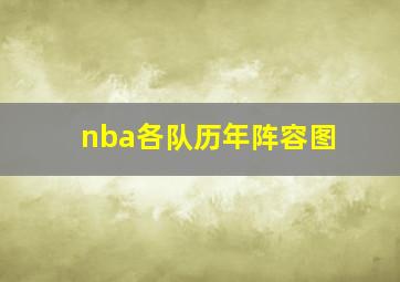 nba各队历年阵容图