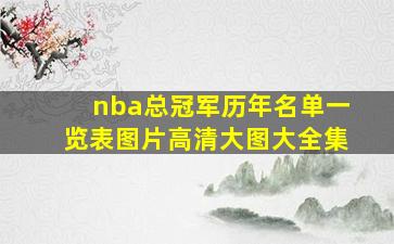 nba总冠军历年名单一览表图片高清大图大全集