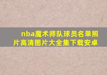 nba魔术师队球员名单照片高清图片大全集下载安卓