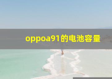 oppoa91的电池容量