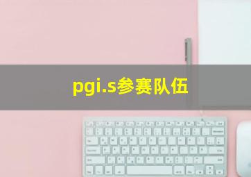 pgi.s参赛队伍