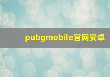 pubgmobile官网安卓