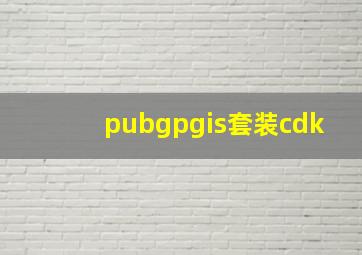 pubgpgis套装cdk