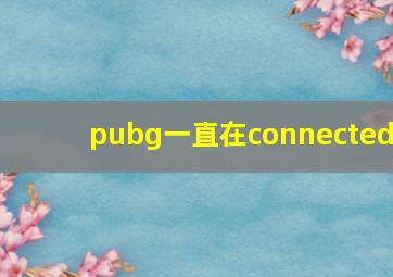 pubg一直在connected