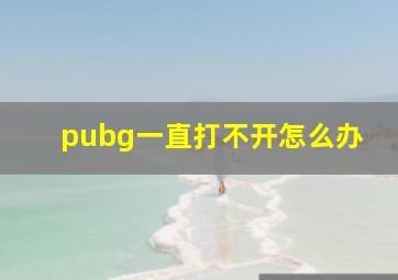 pubg一直打不开怎么办