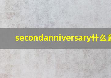 secondanniversary什么意思