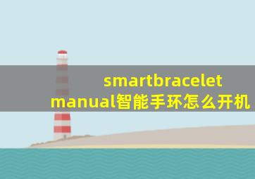 smartbraceletmanual智能手环怎么开机