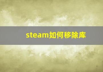 steam如何移除库