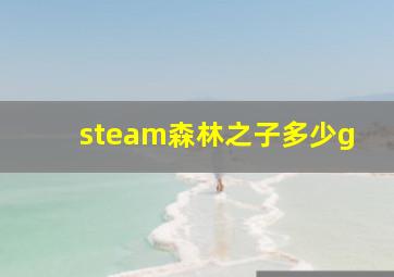 steam森林之子多少g