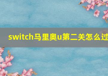 switch马里奥u第二关怎么过